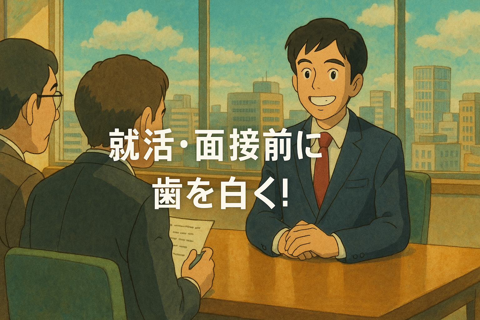 就活・面接前に歯を白く！