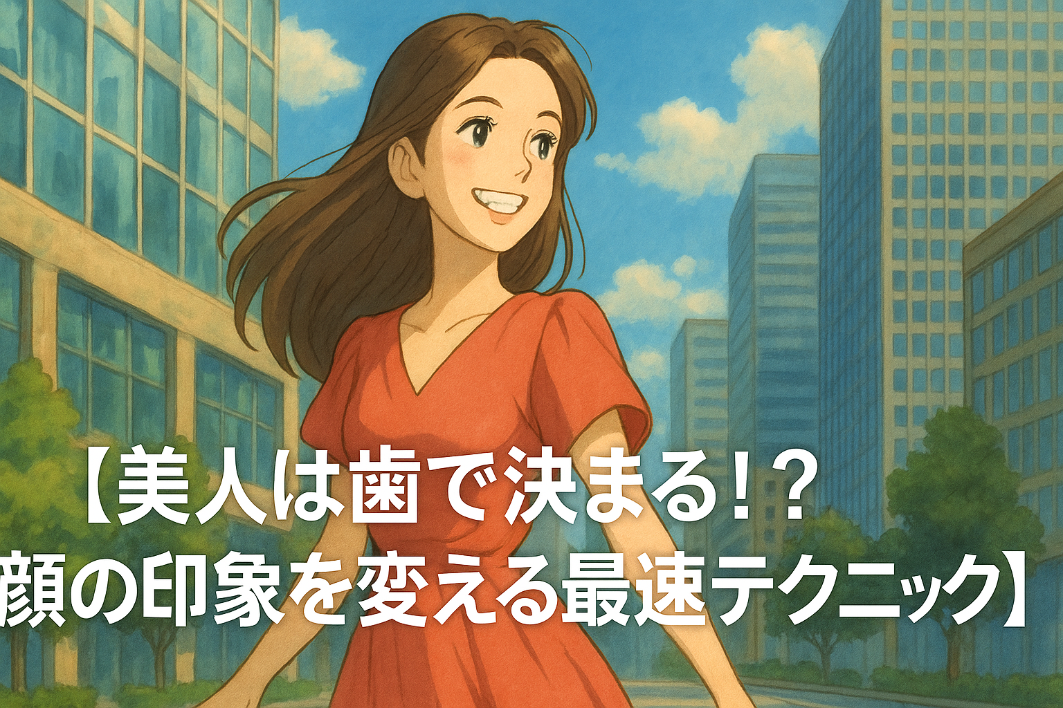 【美人は歯で決まる！？顔の印象を変える最速テクニック】